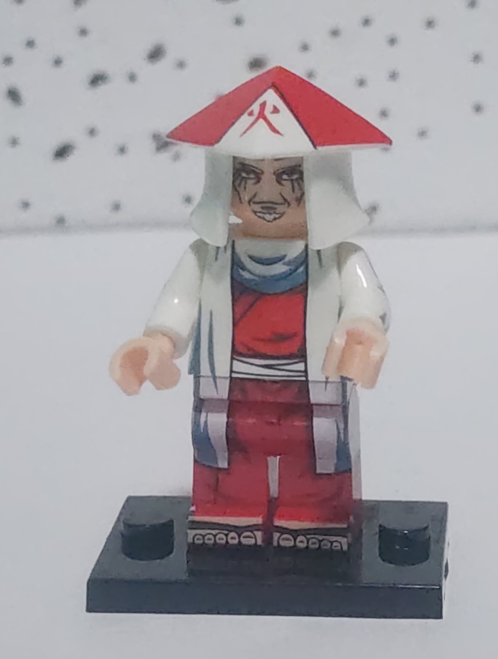 Naruto Shippuden Hiruzen Sarutobi anime minifigure from the series, Custom lego